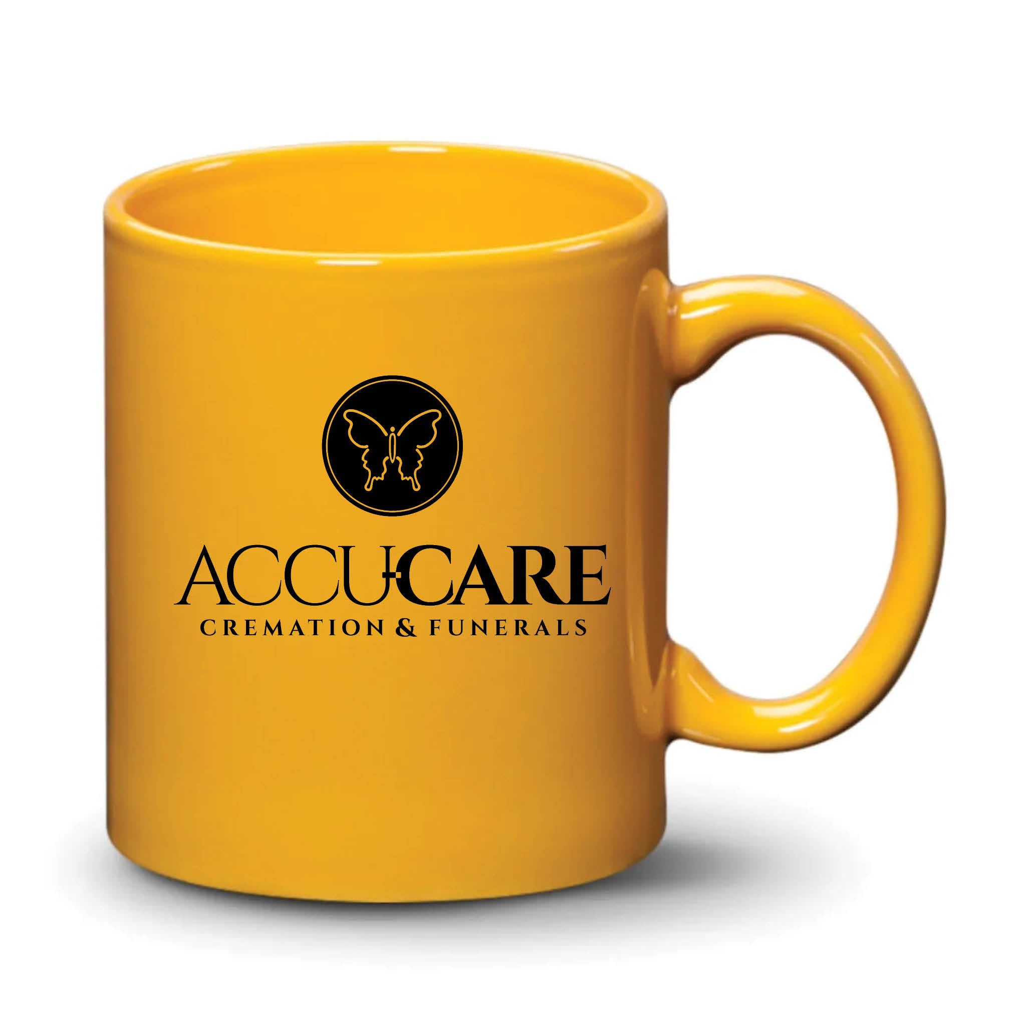 Malibu Mug Gamboge Black Logo