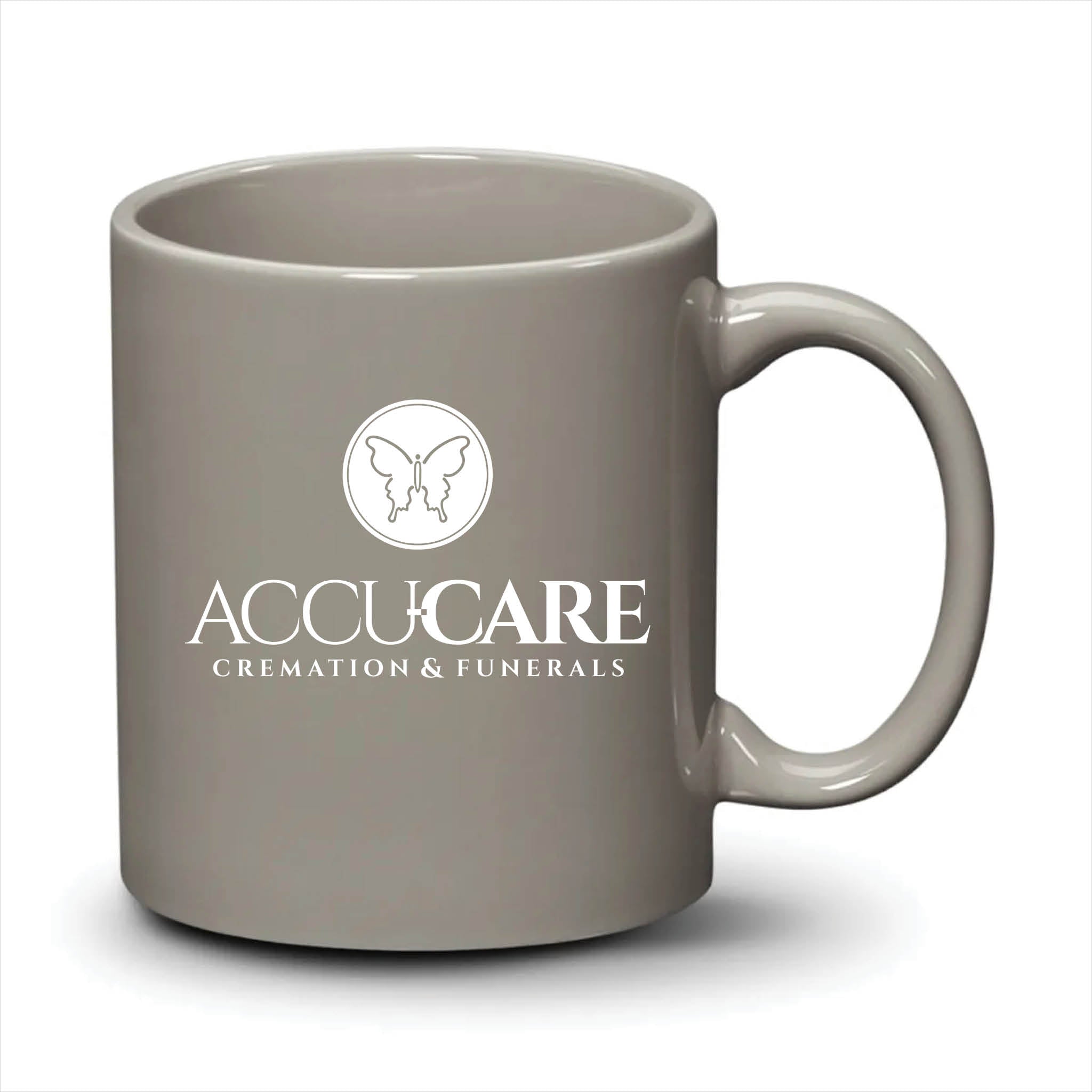 Malibu Mug Light Grey White Logo