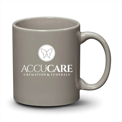 Malibu Mug Light Grey White Logo