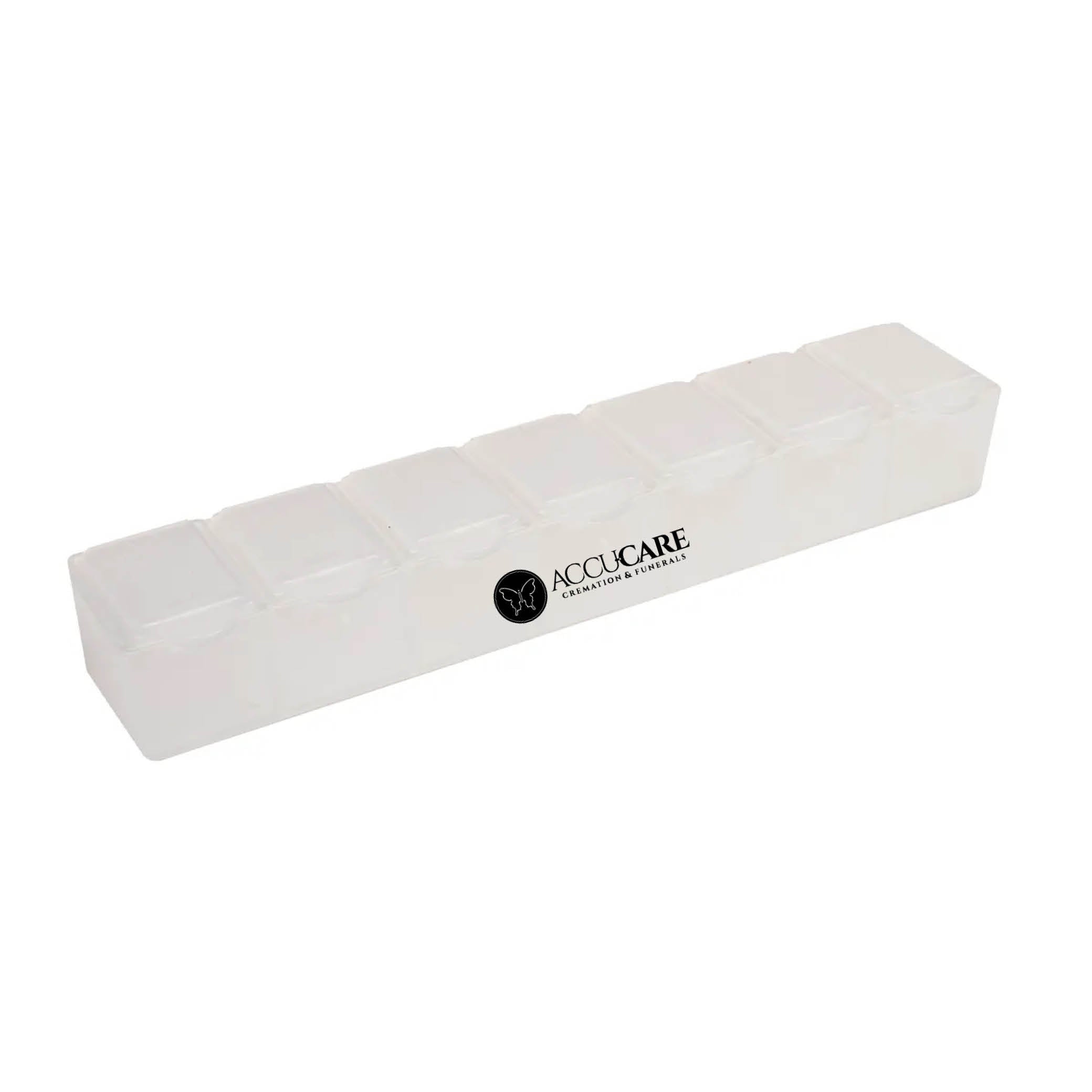 7 Day Pill Box Translucent White