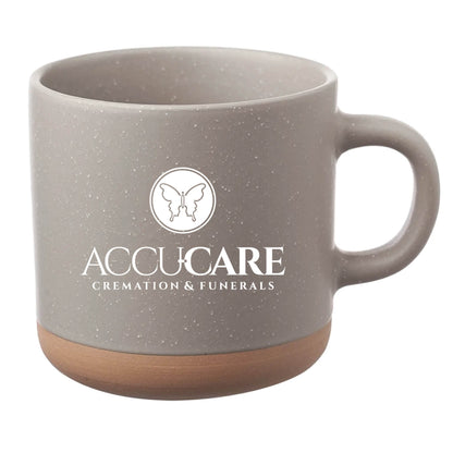 Cosmic Speckled Clay Coffee Mug 11 oz Gray