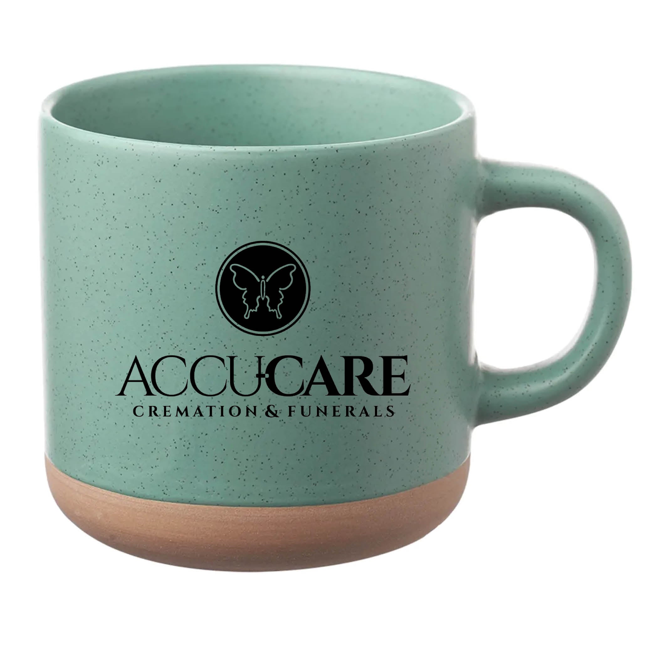 Cosmic Speckled Clay Coffee Mug 11 oz Mint