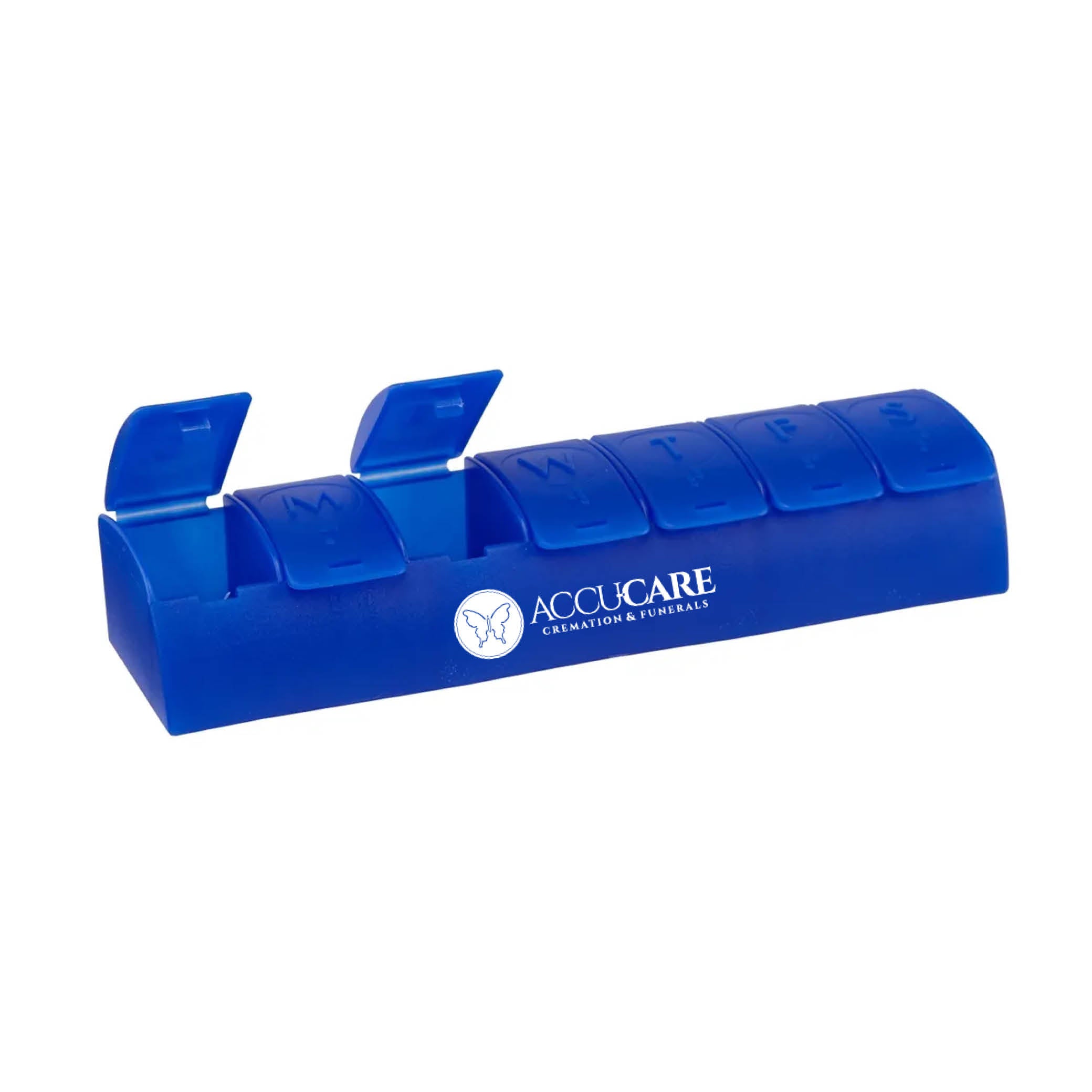 QuickCare 7-Day Med Minder Pill Box Blue