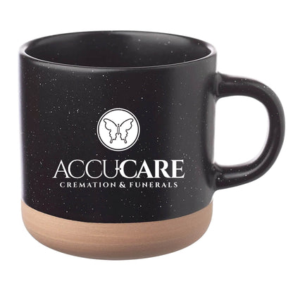 Cosmic Speckled Clay Coffee Mug 11 oz Black
