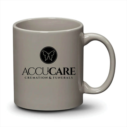 Malibu Mug Light Grey Black Logo