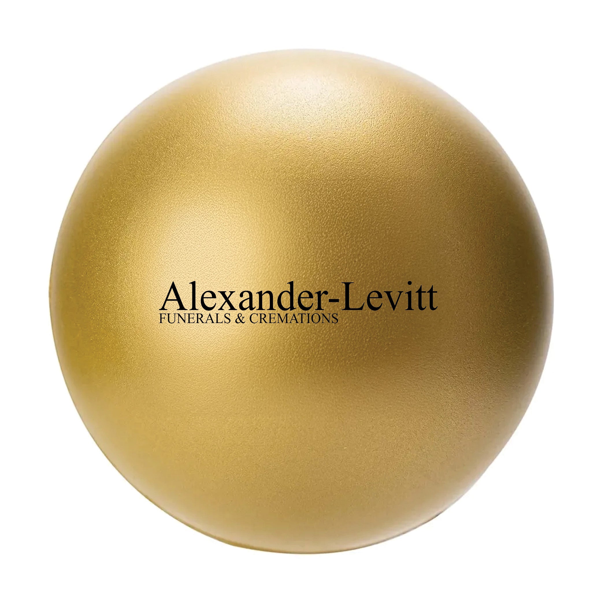 Round Stress Ball Gold