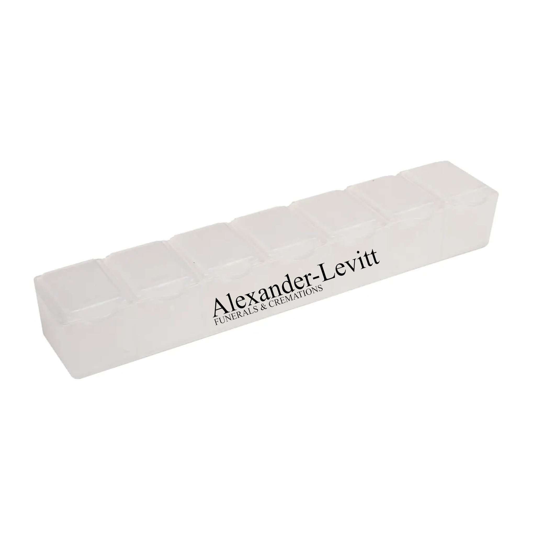 7 Day Pill Box Translucent White