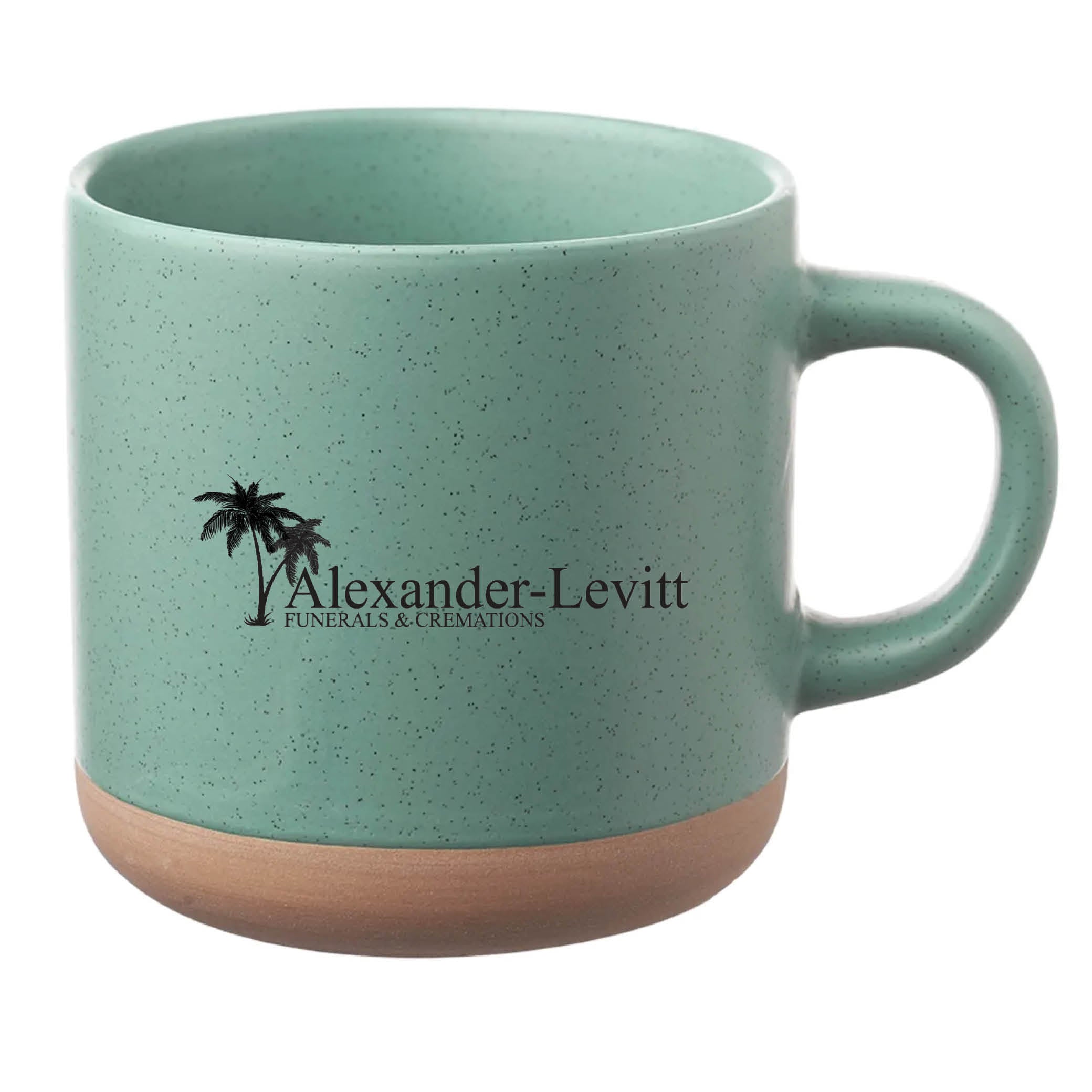Cosmic Speckled Clay Coffee Mug 11 oz Mint