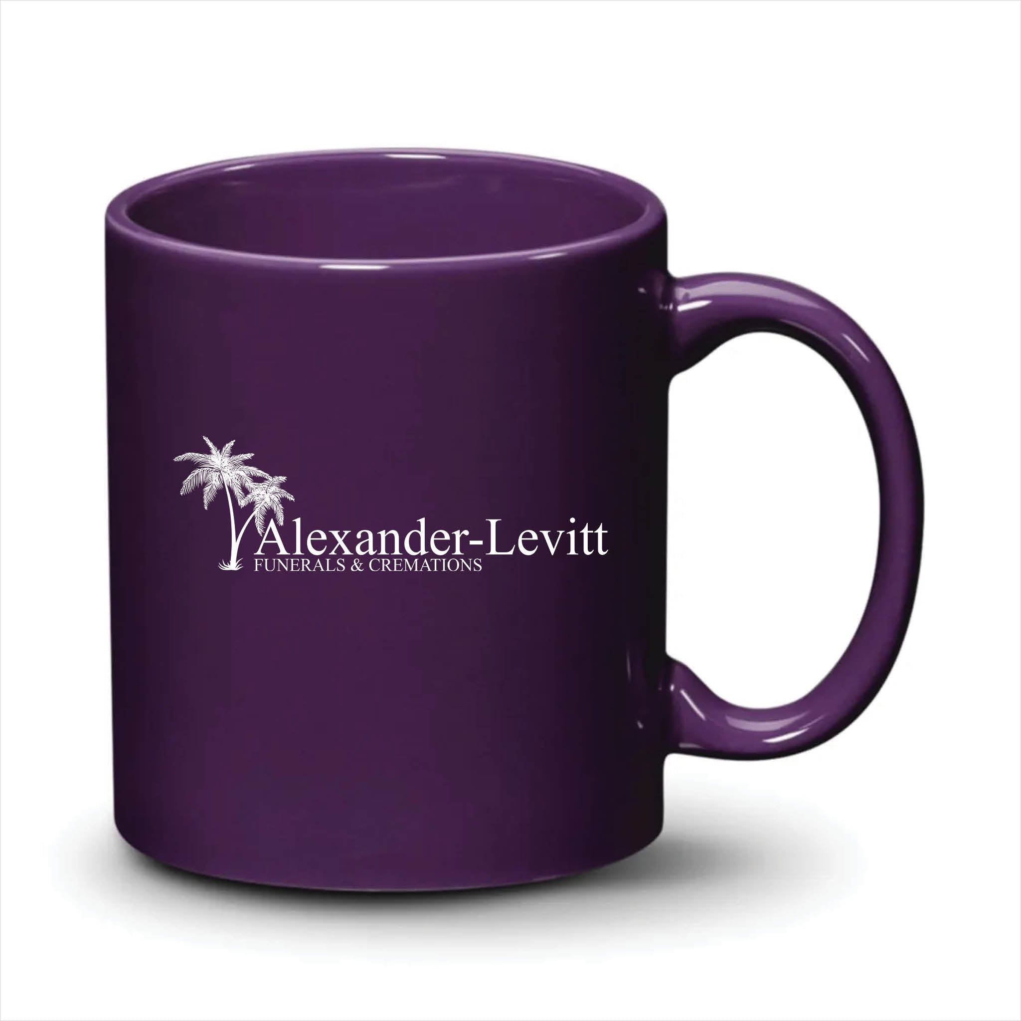 Malibu Mug Purple White Logo