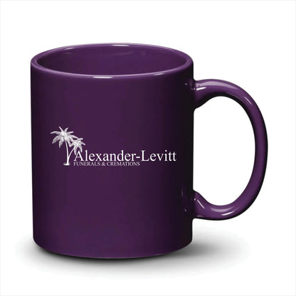 Malibu Mug Purple White Logo