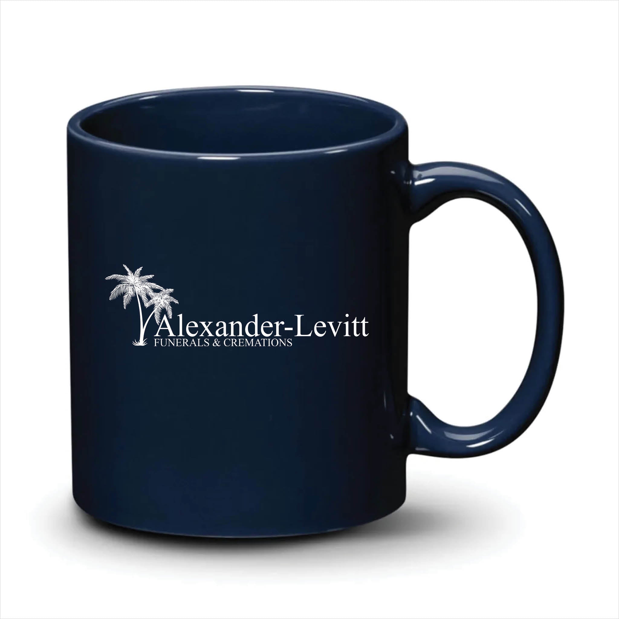 Malibu Mug Navy Blue White Logo