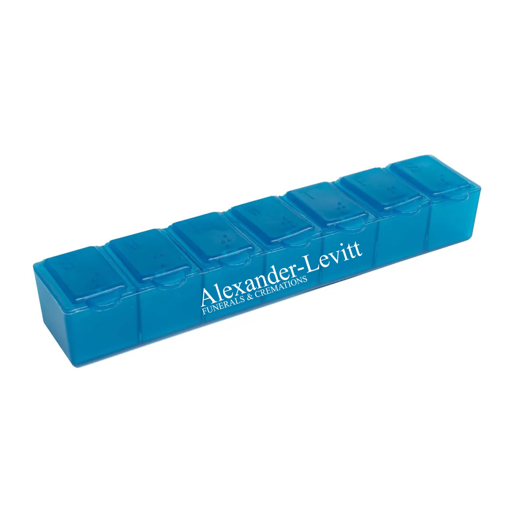 7 Day Pill Box Translucent Teal