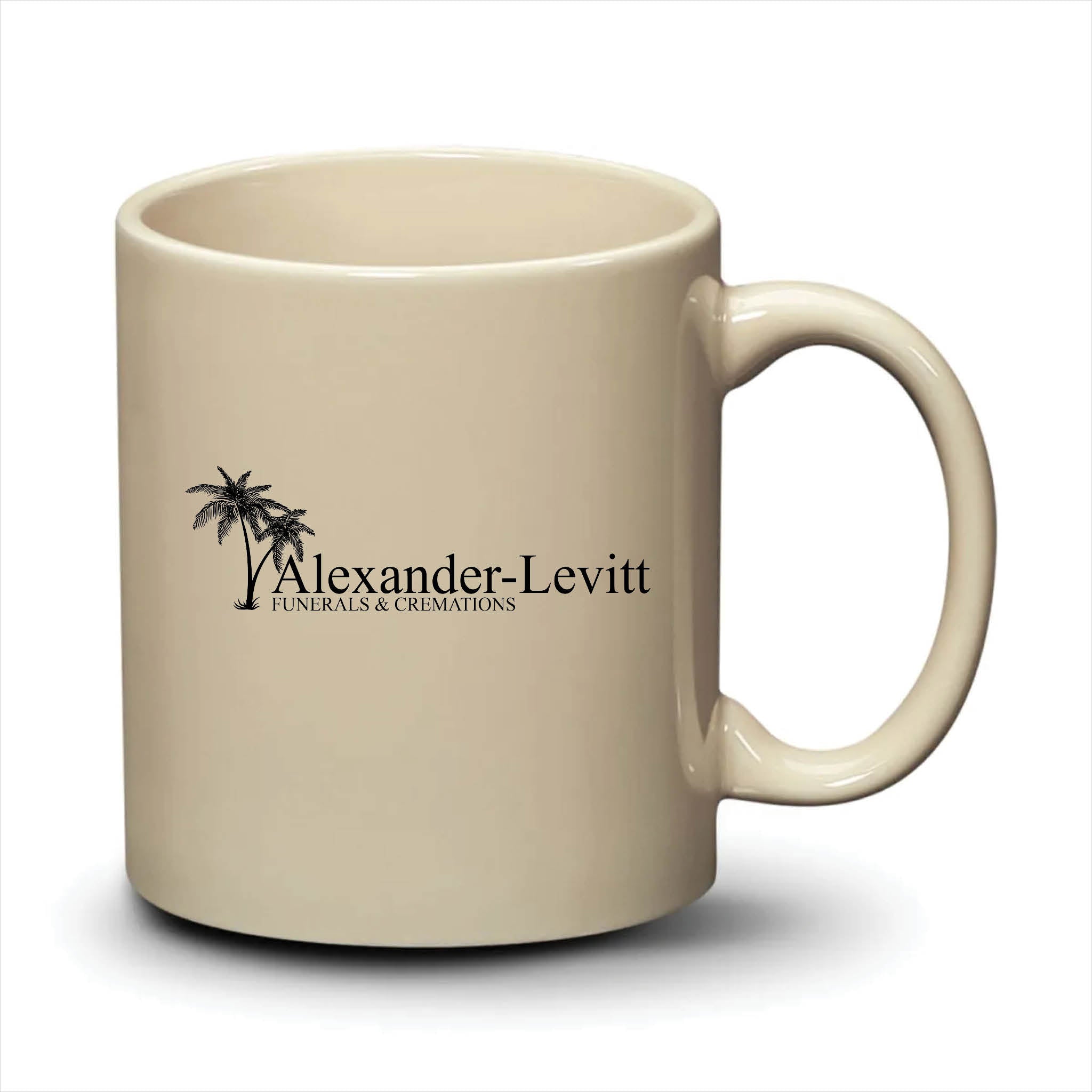 Malibu Mug Almond Black Logo