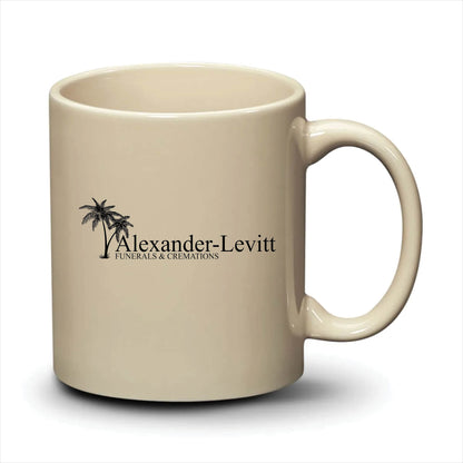 Malibu Mug Almond Black Logo