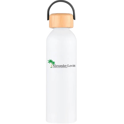 Geyser-VI 24 Oz. Eco Friendly Sports Water Bottle White