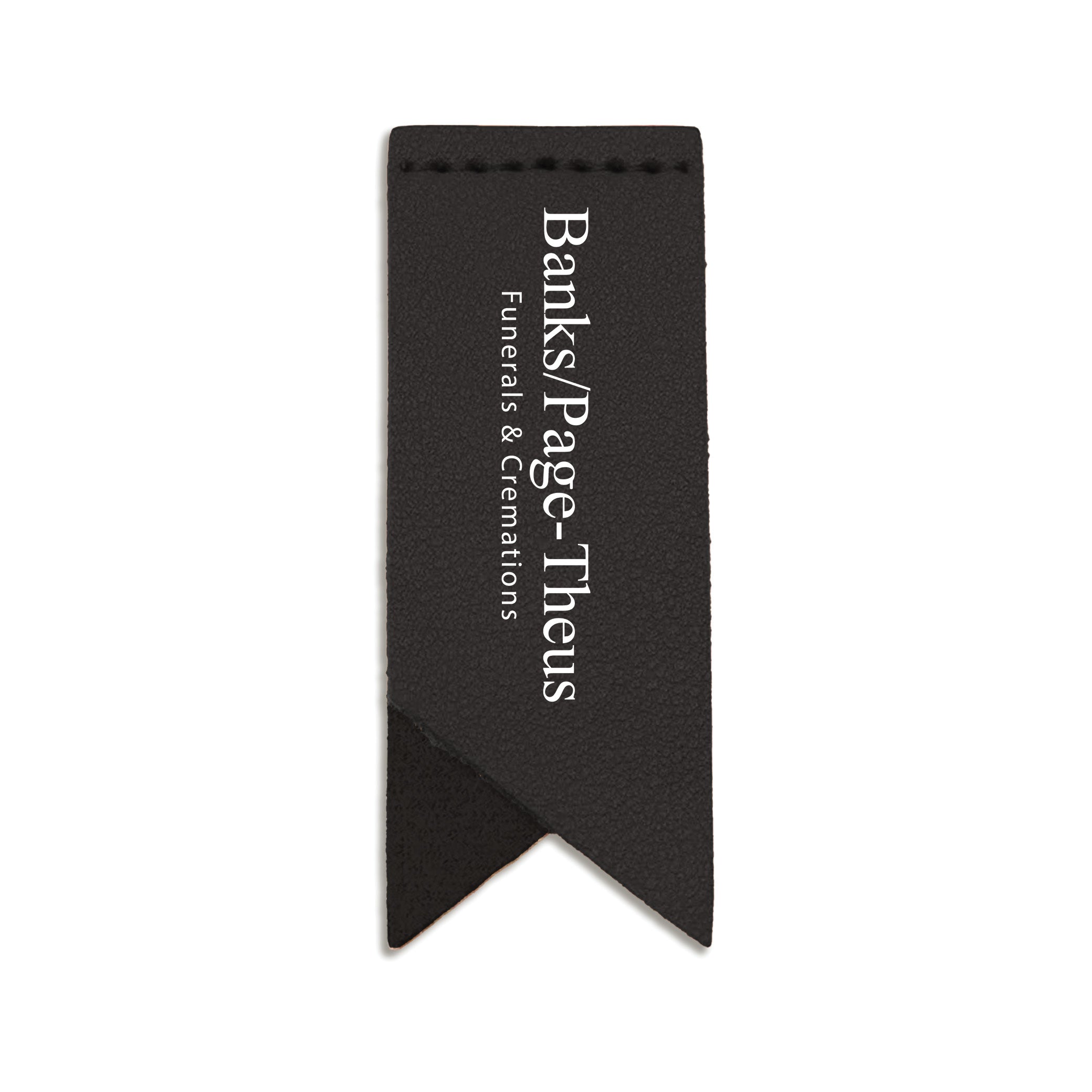 Handmade Leather Bookmark Corner Marker Clip Read Sign Black