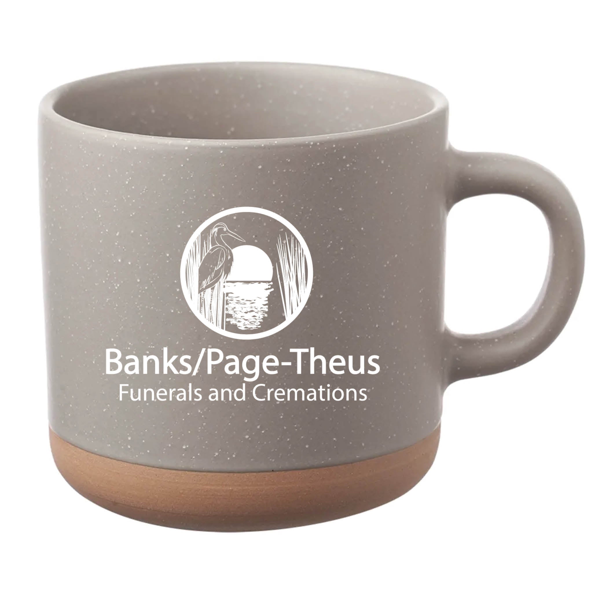Cosmic Speckled Clay Coffee Mug 11 oz Gray