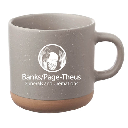Cosmic Speckled Clay Coffee Mug 11 oz Gray
