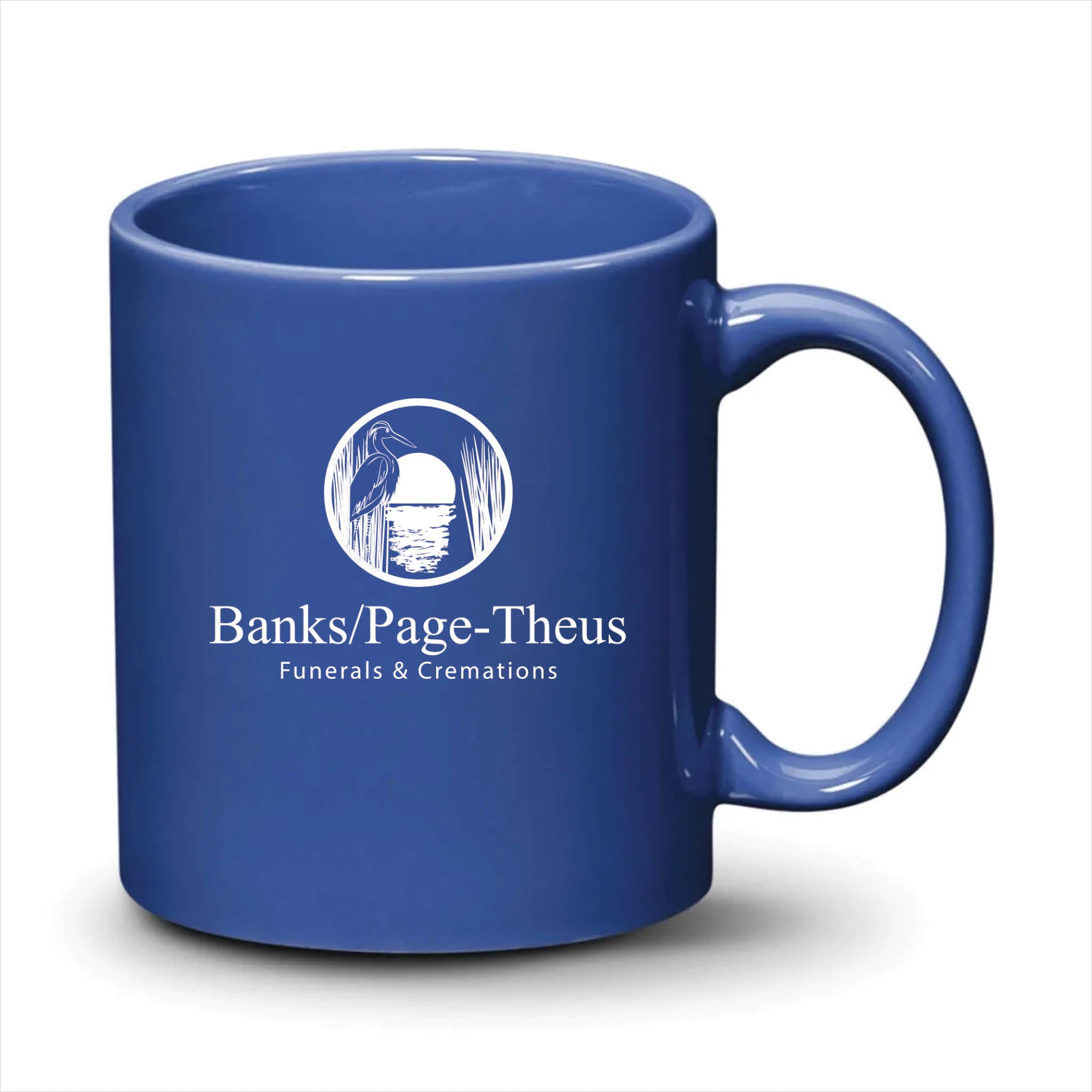 Malibu Mug Ocean Blue White Logo