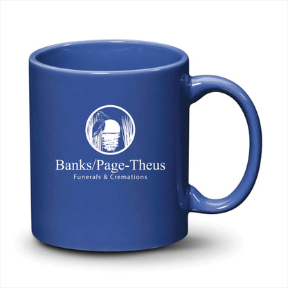 Malibu Mug Ocean Blue White Logo