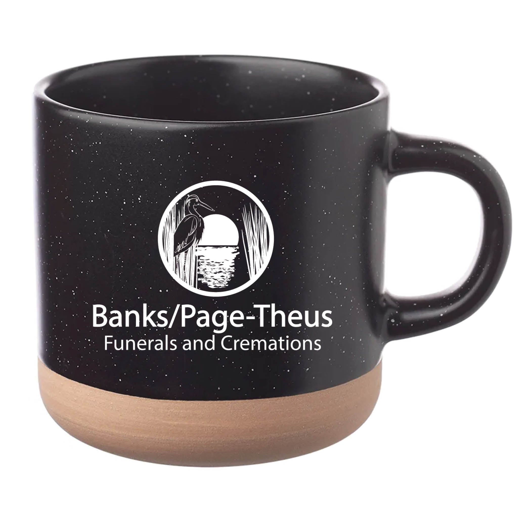 Cosmic Speckled Clay Coffee Mug 11 oz Black