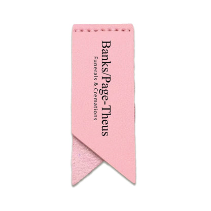 Handmade Leather Bookmark Corner Marker Clip Read Sign Pink