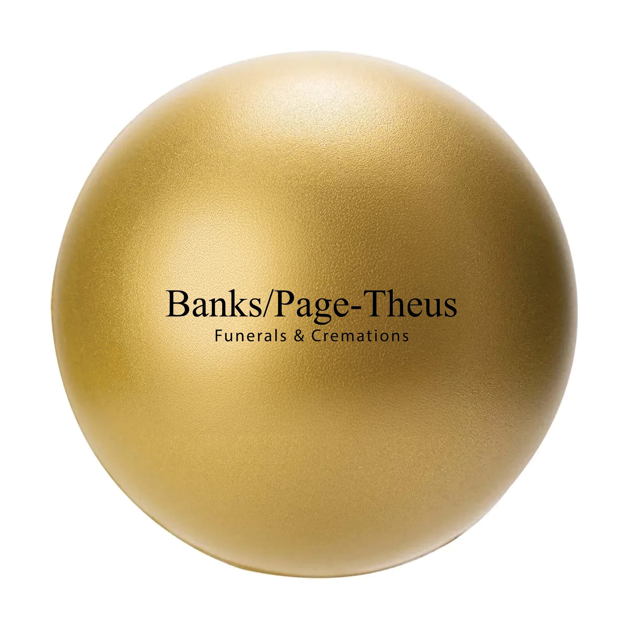 Round Stress Ball Gold