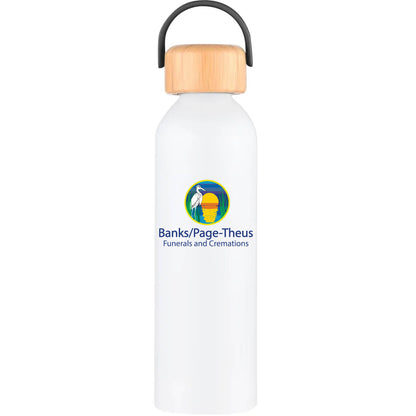 Geyser-VI 24 Oz. Eco Friendly Sports Water Bottle White
