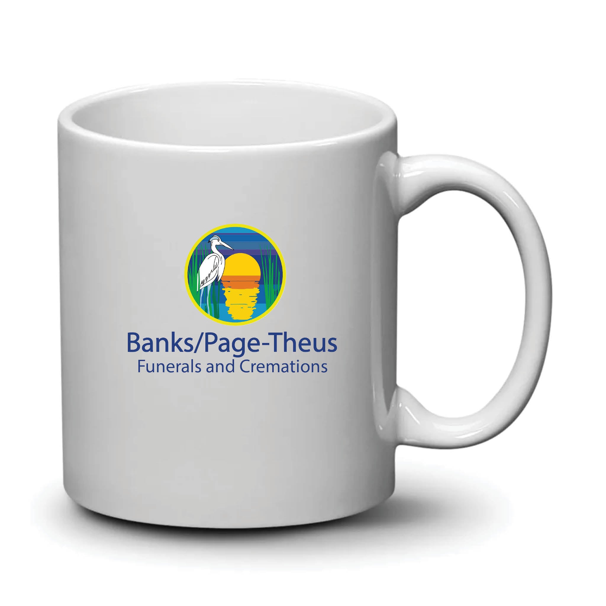 Malibu Mug White Full Color Logo