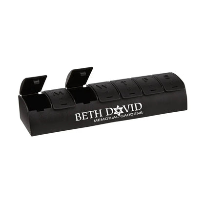QuickCare 7-Day Med Minder Pill Box Black