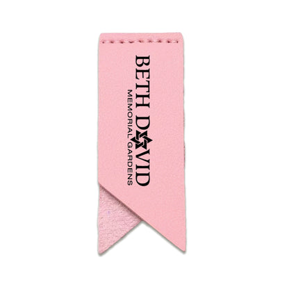Handmade Leather Bookmark Corner Marker Clip Read Sign Pink