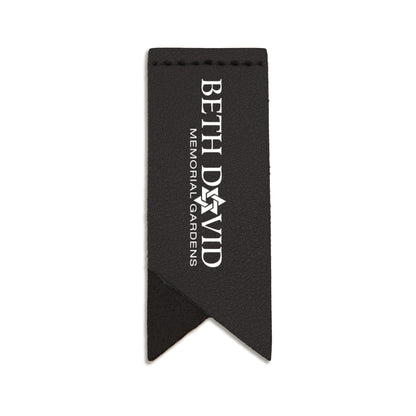 Handmade Leather Bookmark Corner Marker Clip Read Sign Black