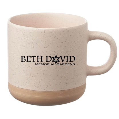 Cosmic Speckled Clay Coffee Mug 11 oz Cream
