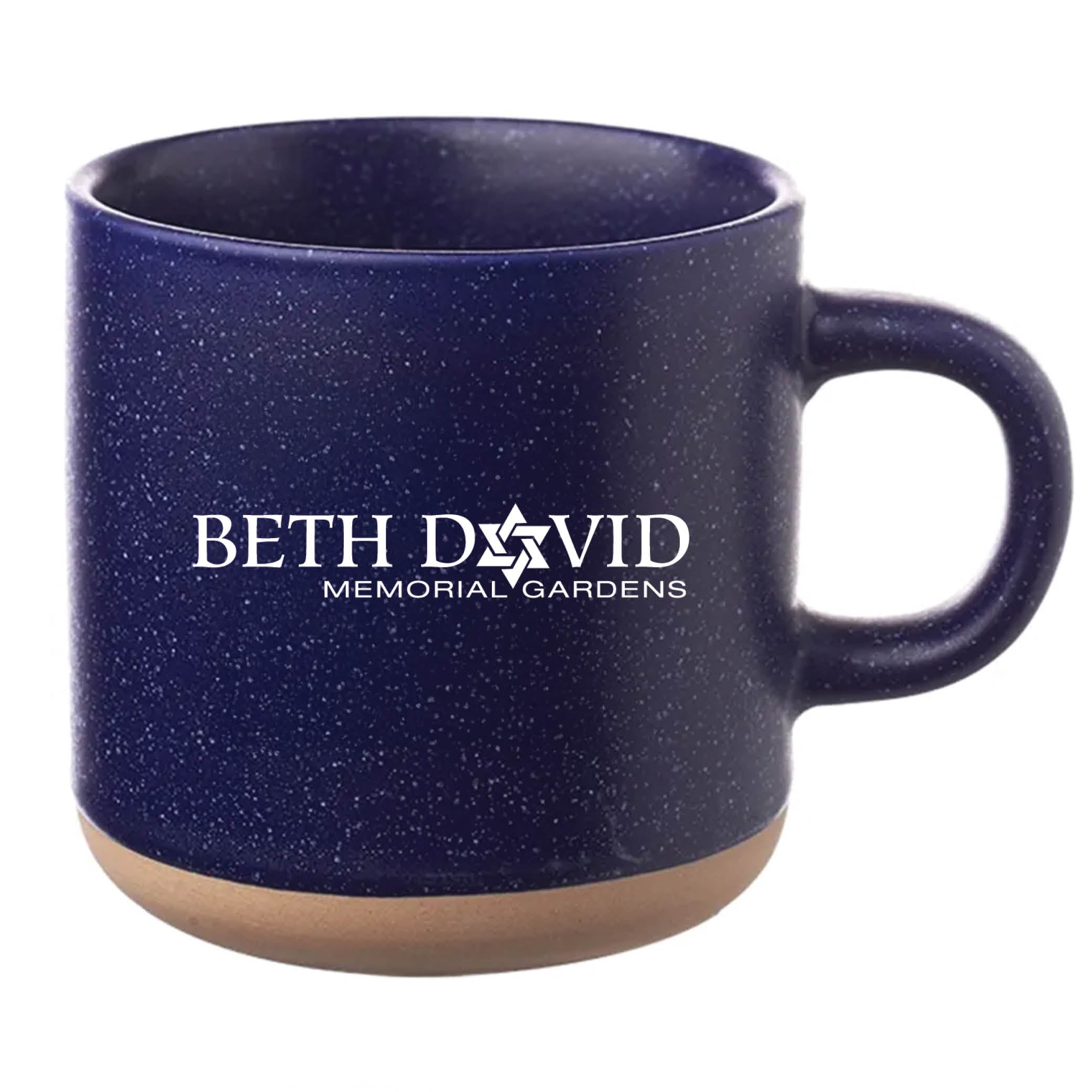 Cosmic Speckled Clay Coffee Mug 11 oz Blue