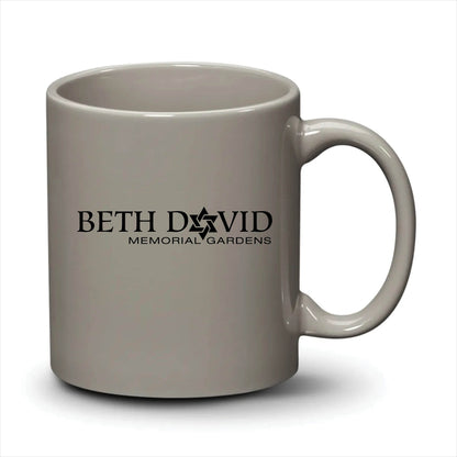 Malibu Mug Light Grey Black Logo