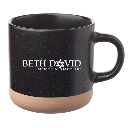 Cosmic Speckled Clay Coffee Mug 11 oz Black