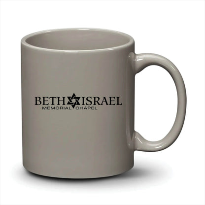 Malibu Mug Light Grey Black Logo