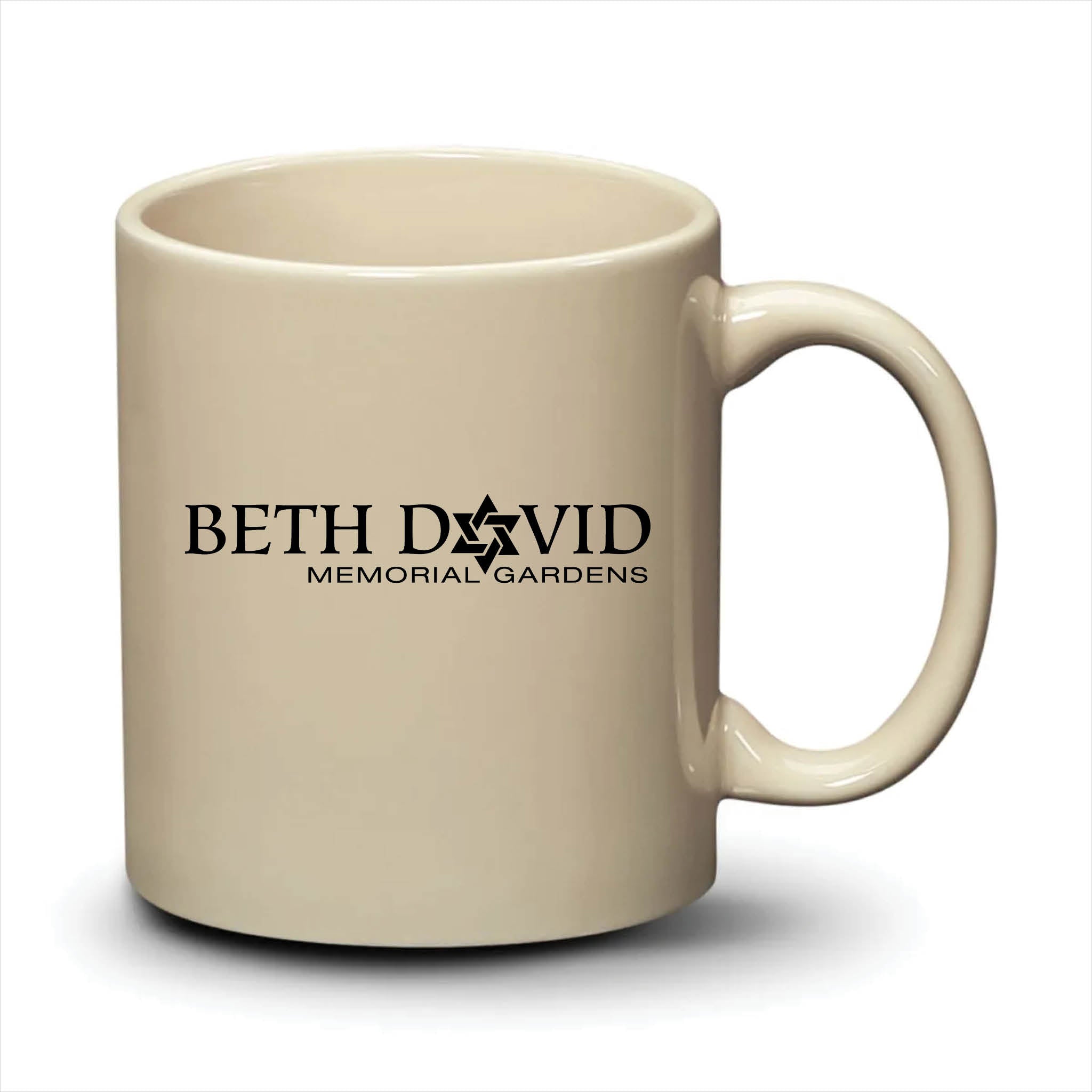 Malibu Mug Almond Black Logo