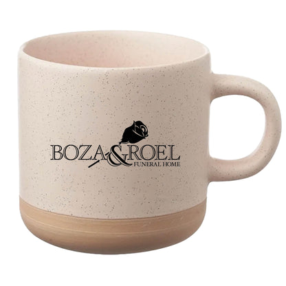Cosmic Speckled Clay Coffee Mug 11 oz Cream