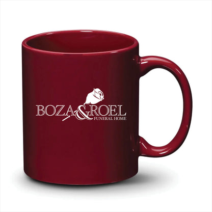 Malibu Mug Burgundy White Logo