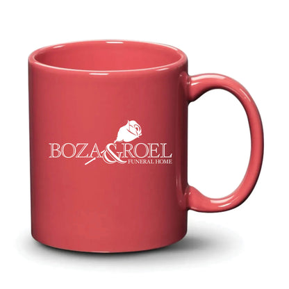 Malibu Mug Coral White Logo