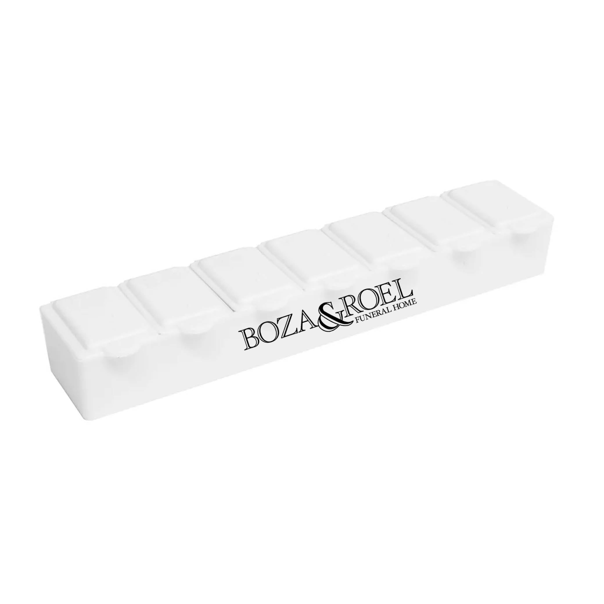 7 Day Pill Box White