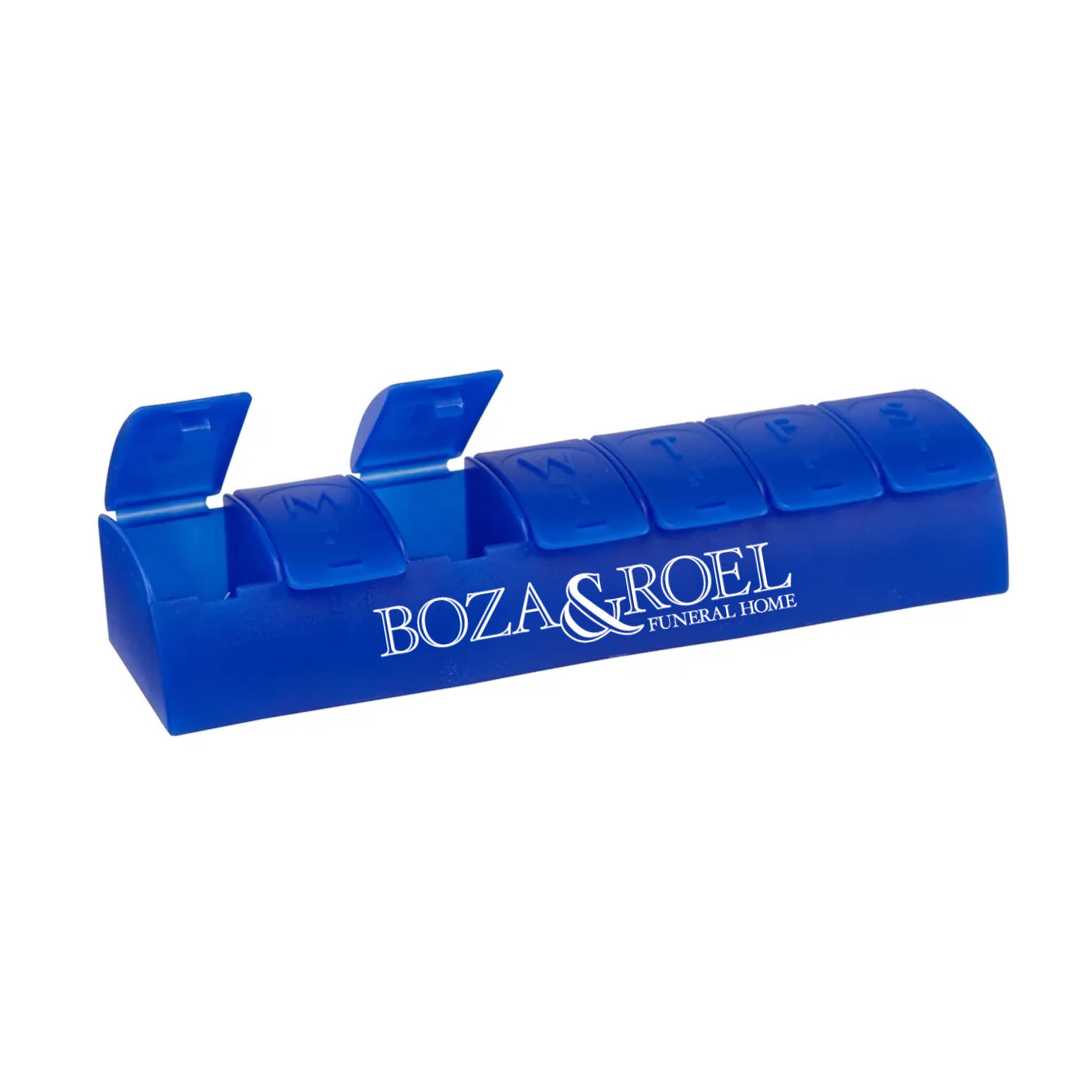QuickCare 7-Day Med Minder Pill Box Blue