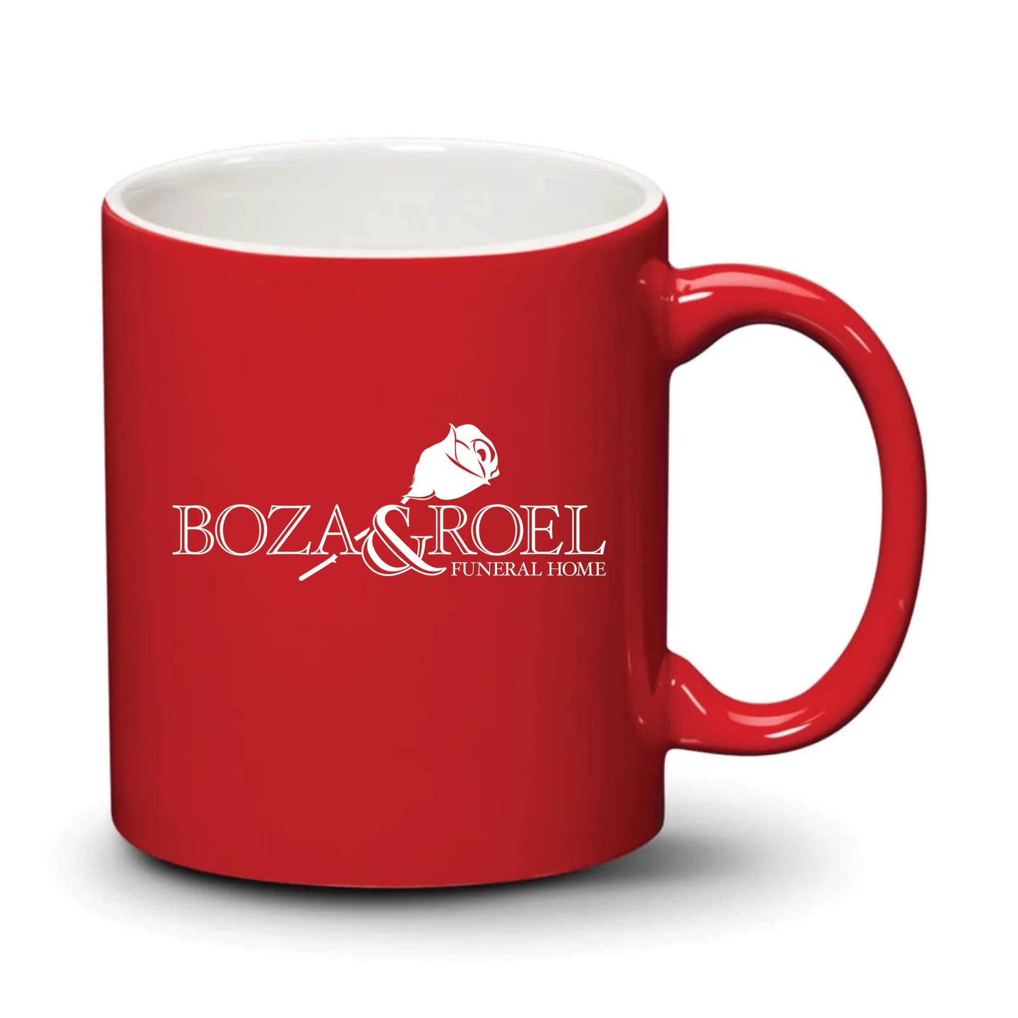 Malibu Mug Red White Logo