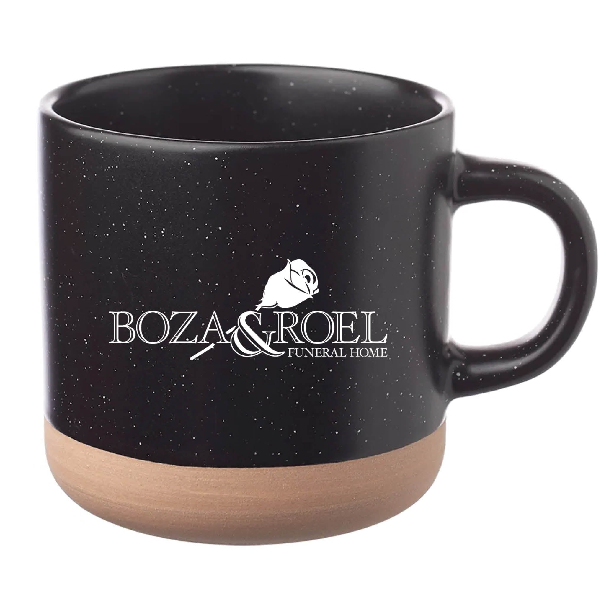 Cosmic Speckled Clay Coffee Mug 11 oz Black