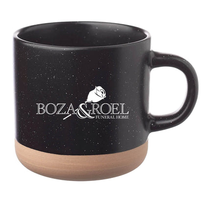 Cosmic Speckled Clay Coffee Mug 11 oz Black