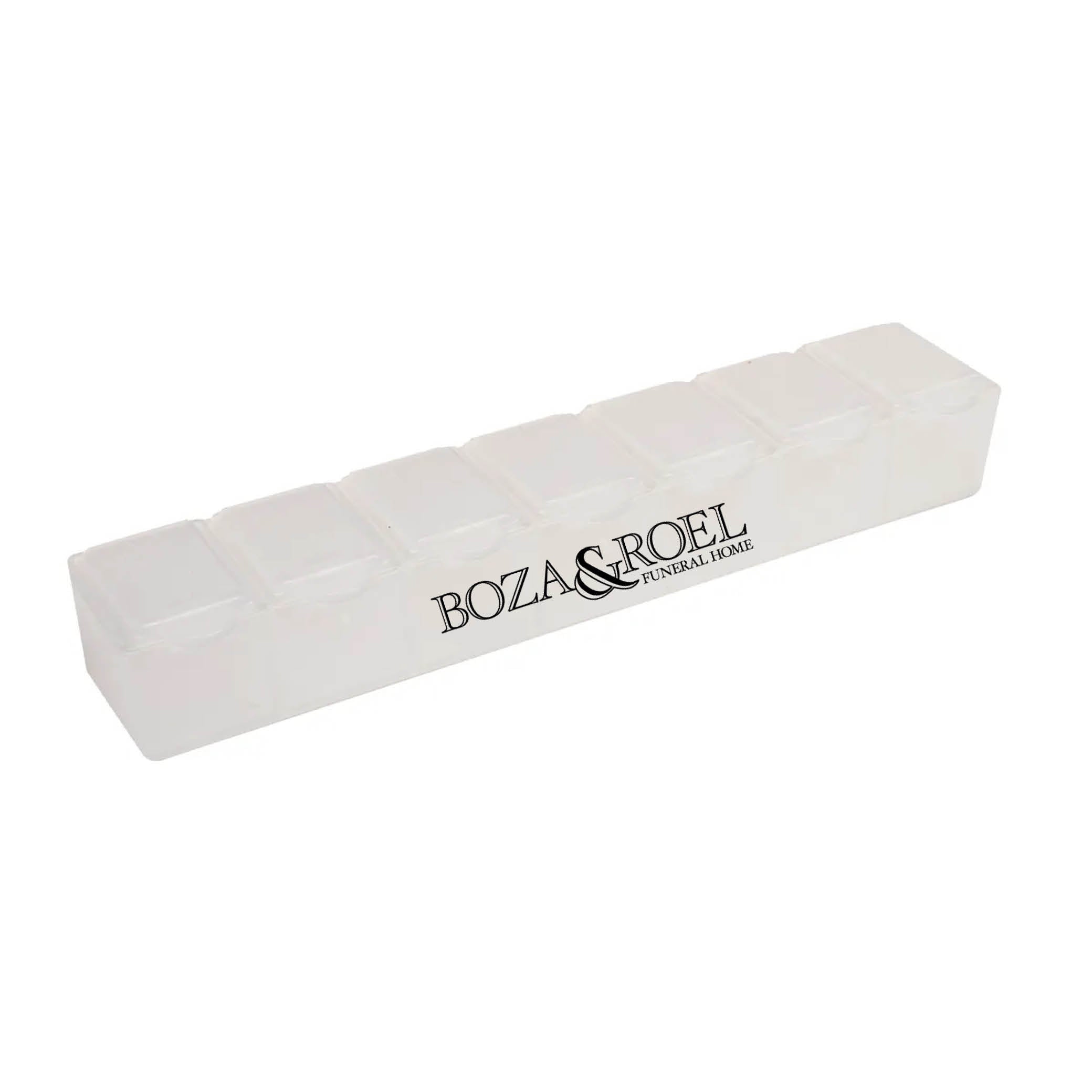 7 Day Pill Box Translucent White
