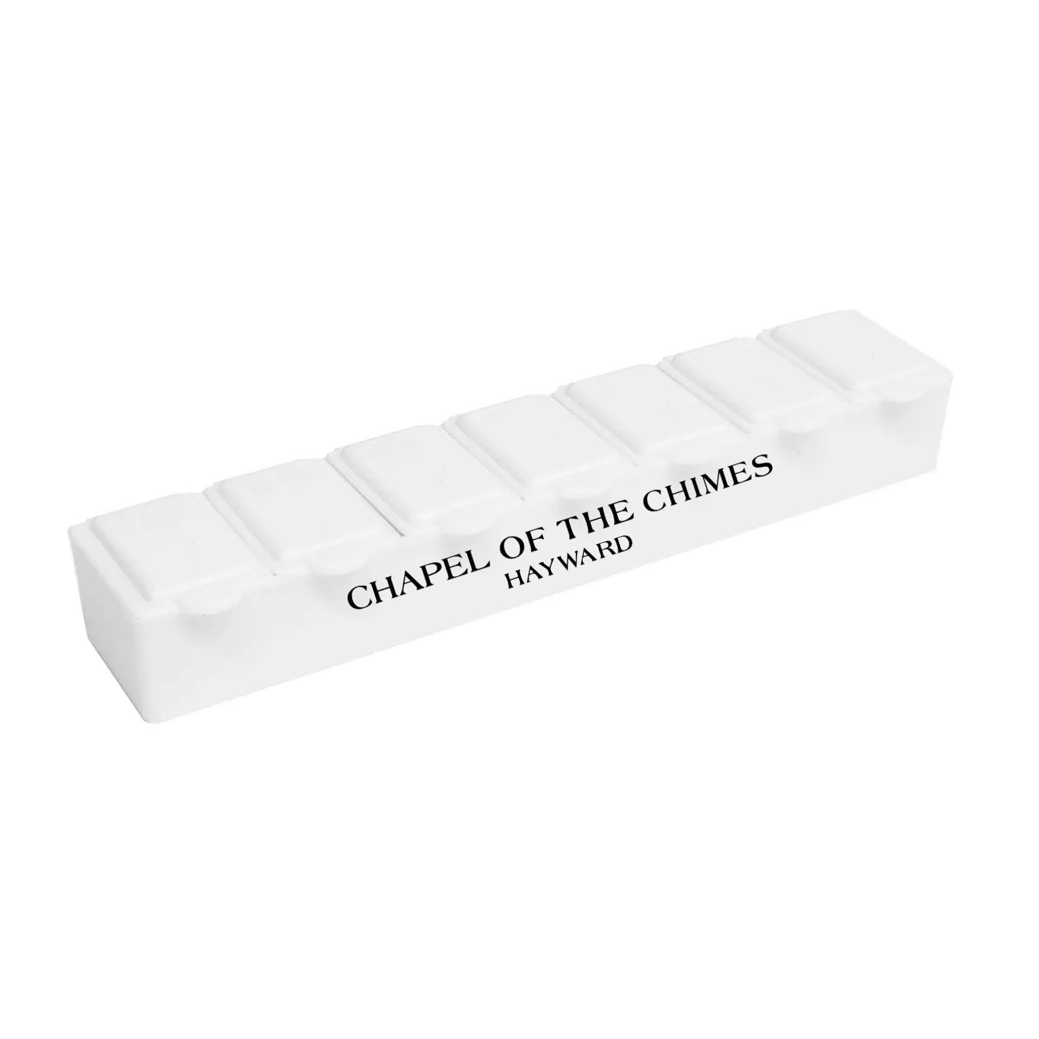 7 Day Pill Box White