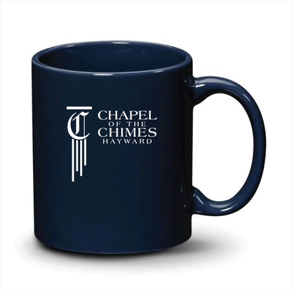 Malibu Mug Navy Blue White Logo