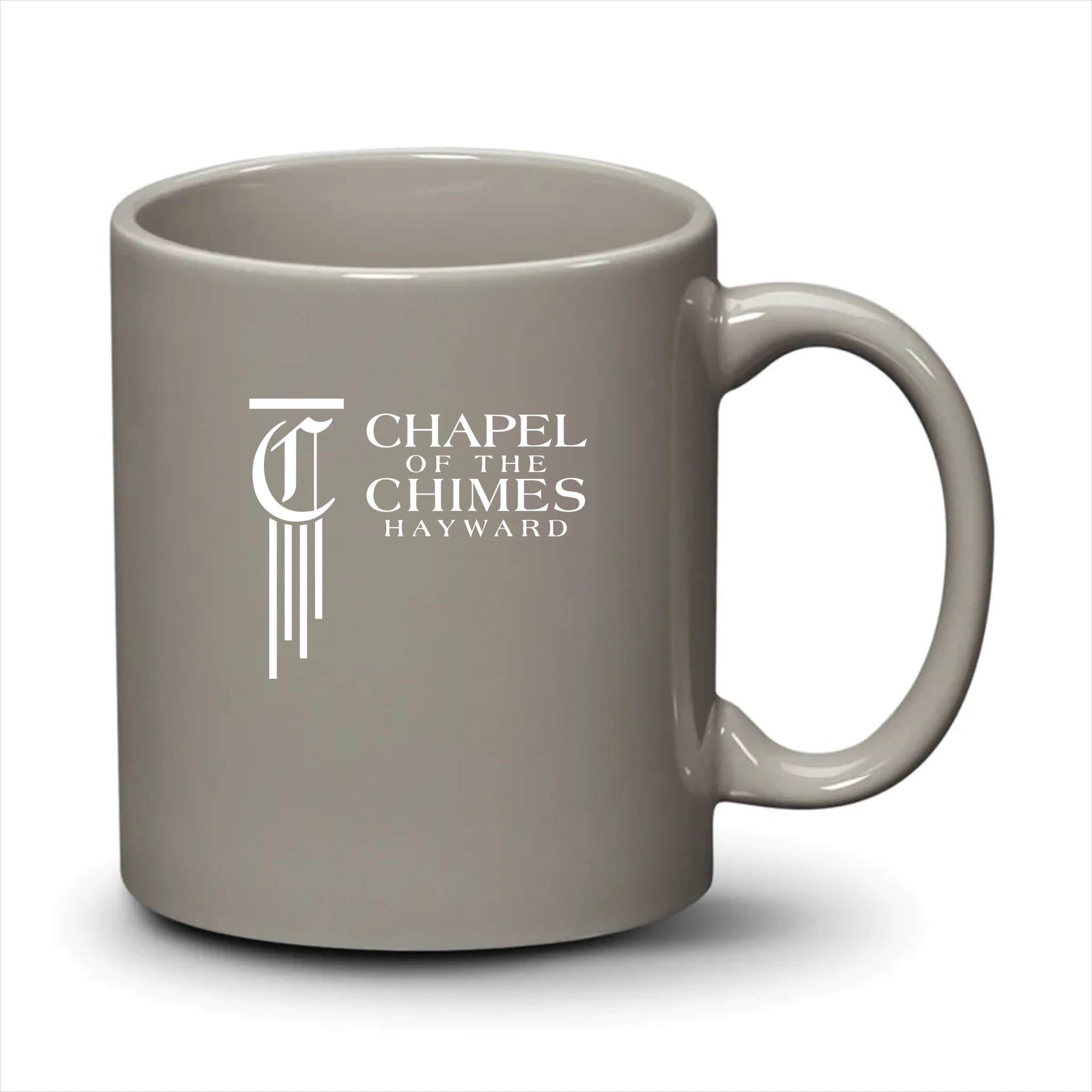 Malibu Mug Light Grey White Logo